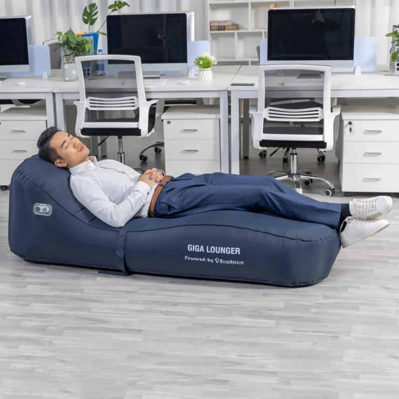 Автоматическая надувная кровать xiaomi inflatable leisure bed gs1 blue