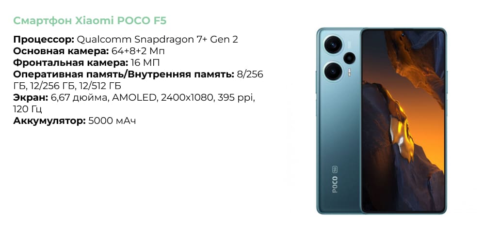 Смартфон Xiaomi POCO F5