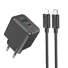 СЗУ HOCO CS14A 20W (USB-A+USB-C) + кабель Type-C