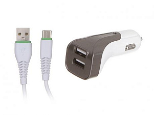 АЗУ MAIMI T20 2.4A 2USB + кабель Type-C