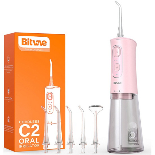 Ирригатор Bitvae C2 Water Flosser, розовый