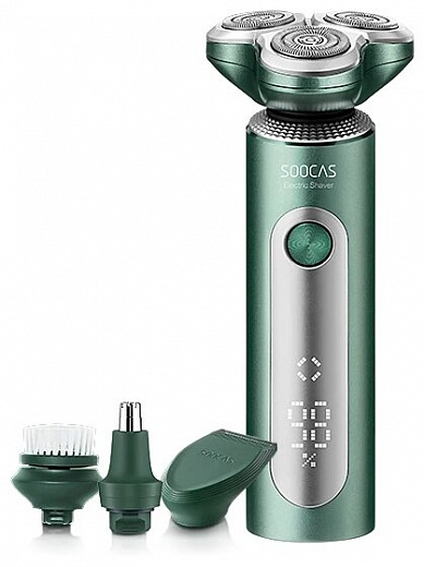 Электробритва Soocas S5 Smooth Electric Shaver (Gift Set), зеленый